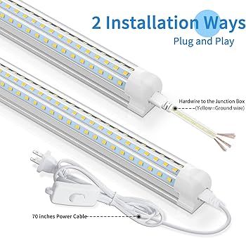 LED shop light 4ft yellow
