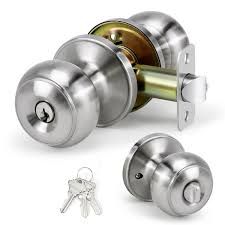 Keyed entry door knob