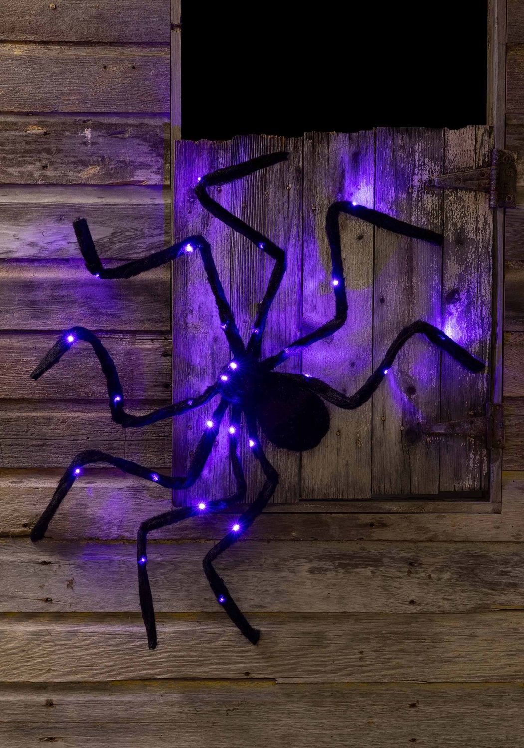 Light up spider table decor