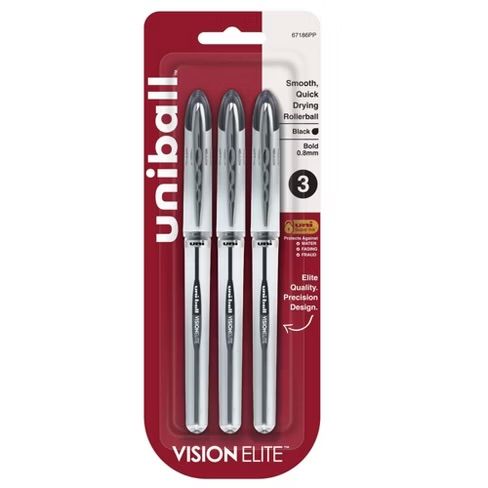 Liquid rollerball pen - 3ct