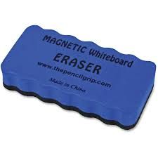 Magnetic whiteboard eraser