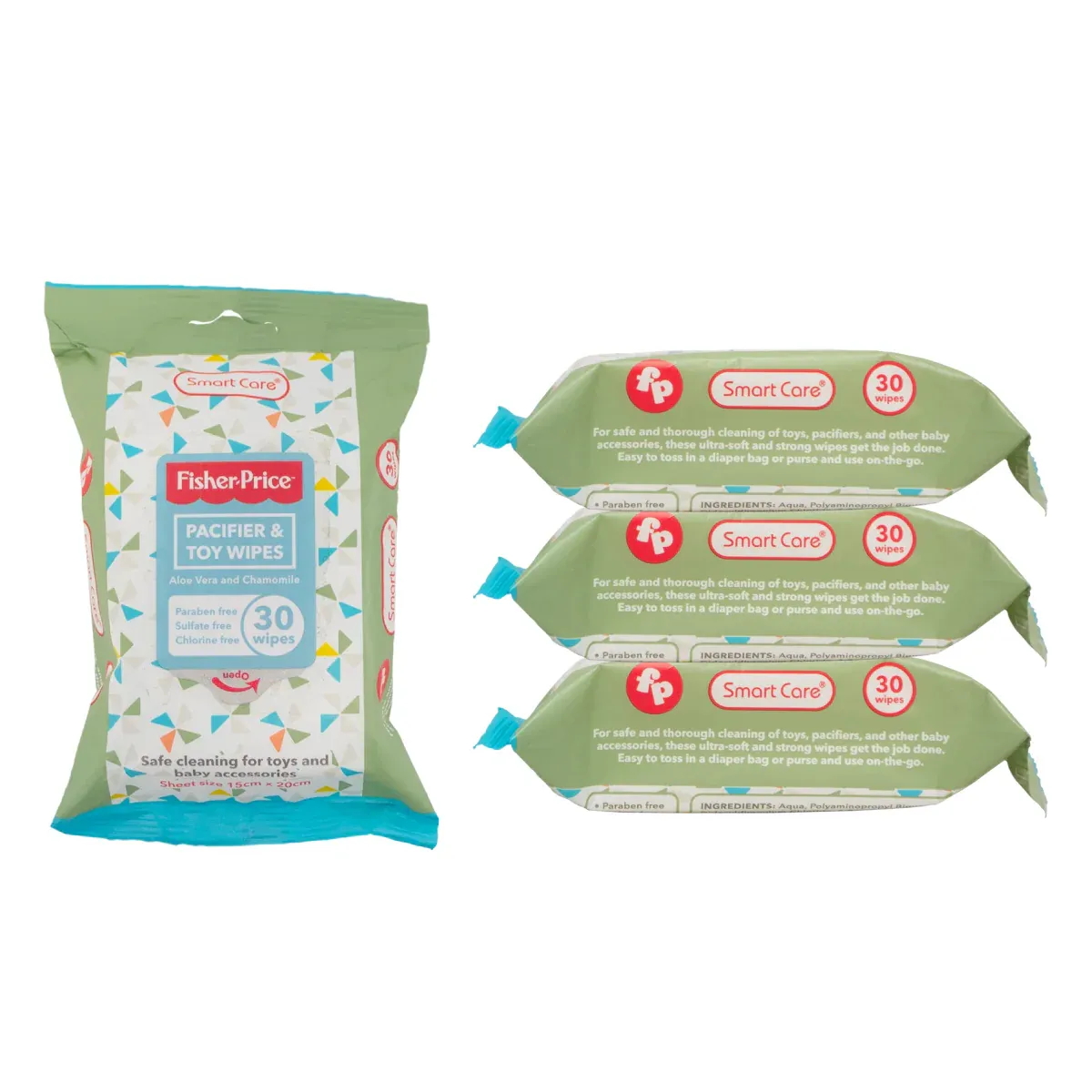 Pacifier and toy wipes