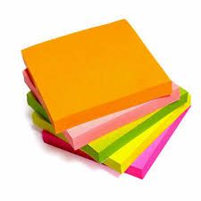 Neon sticky notes