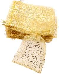 Organza pouches- 6 pc