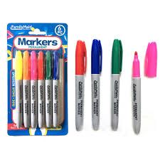Permanent markers - 6pc