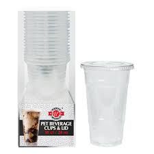 Pet beverage cups and lids - 20oz