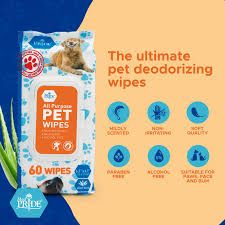 Pet wipes - 60 wipes