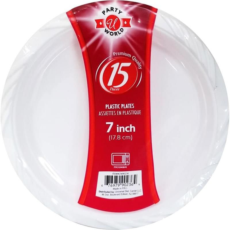 Microwave plastic plates 7inch - 15 piece