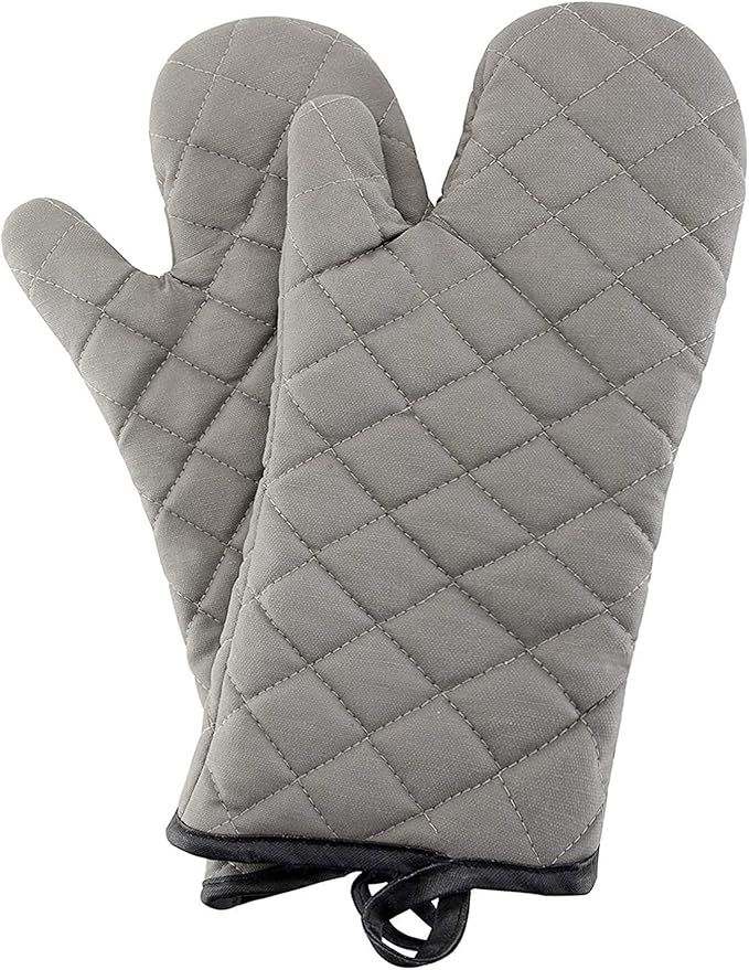 Printed silicone oven mitts 7inx12.5in