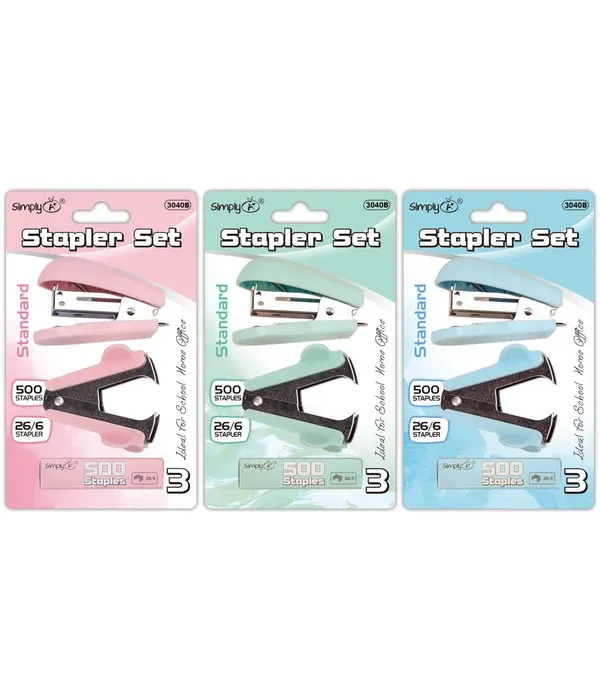 Metal stapler set - 2pc