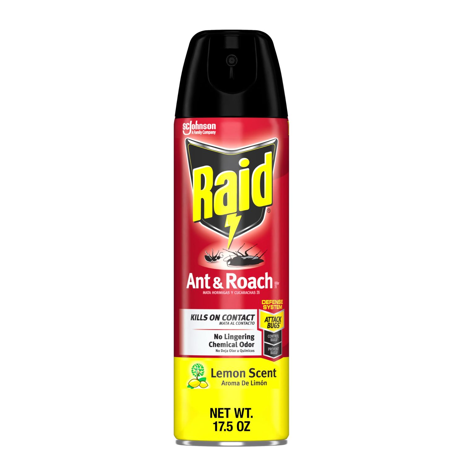 Raid and roach spray - 17.5 oz