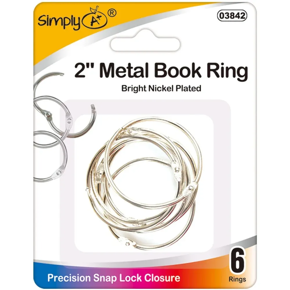Metal book ring - 2”