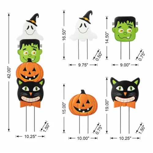 Metal Halloween yard stake