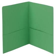 Pocket paper folder - 2 pocket