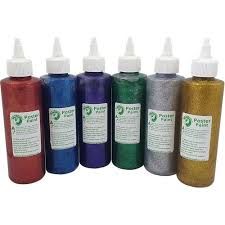 Poster paint glitter