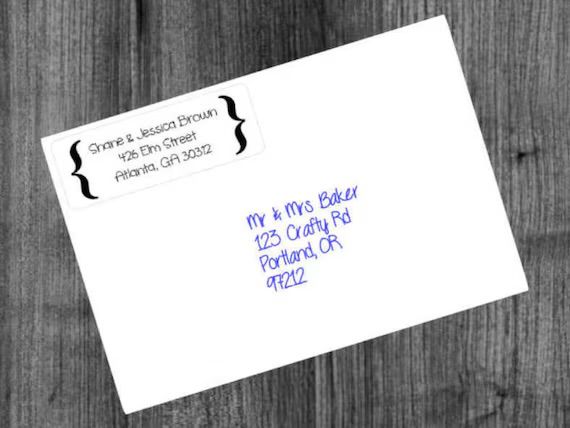 Return address label