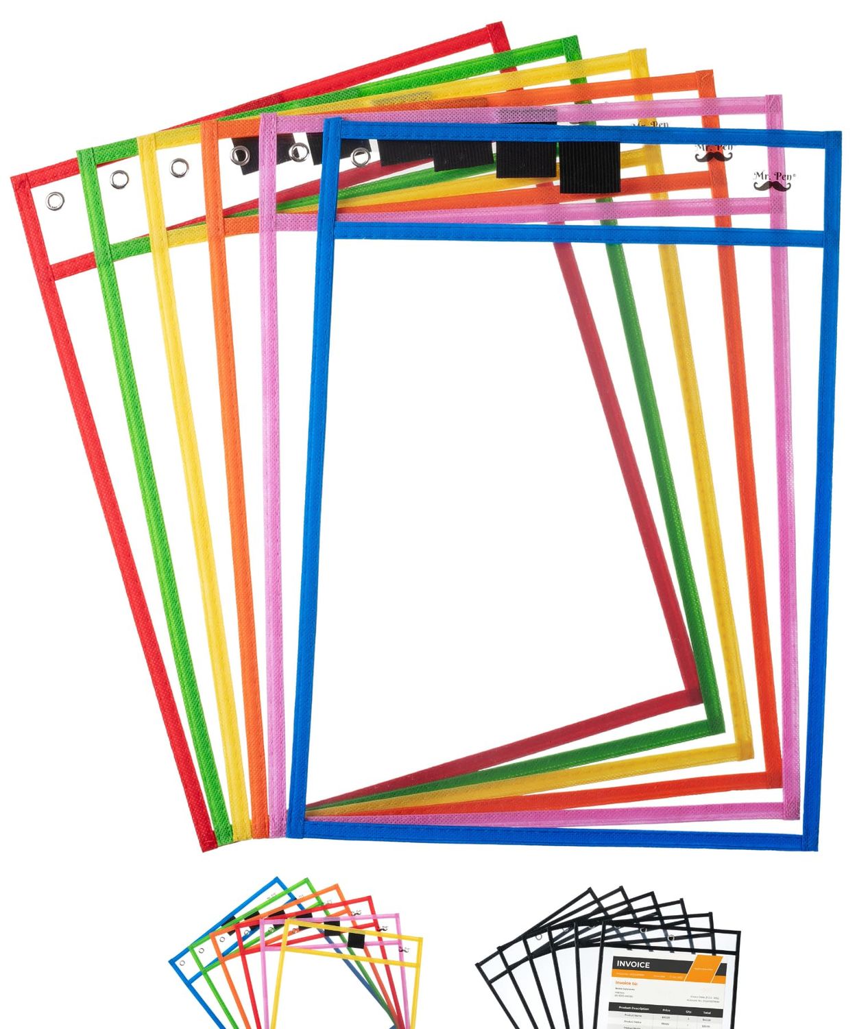 Reusable dry erase pocket