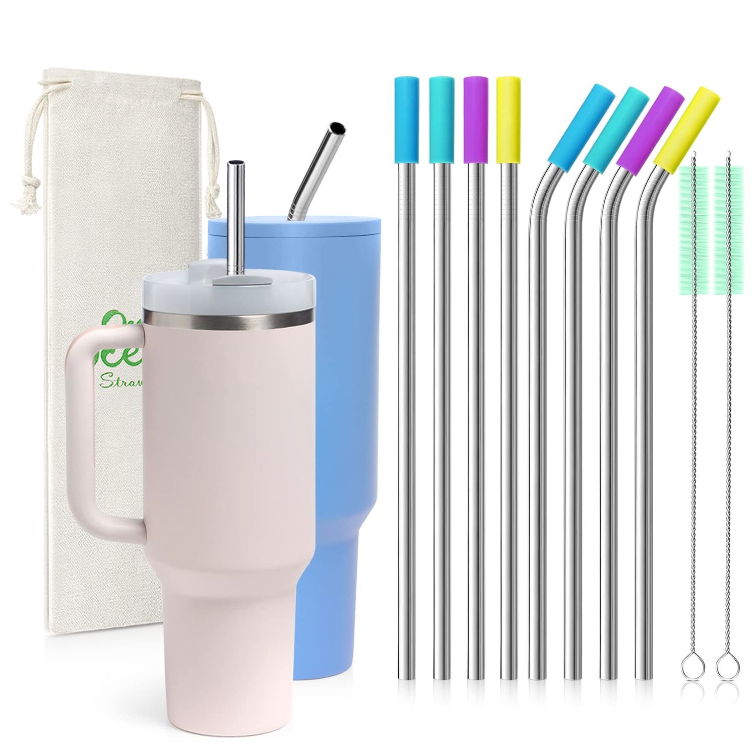 Reusable straws - 8pc
