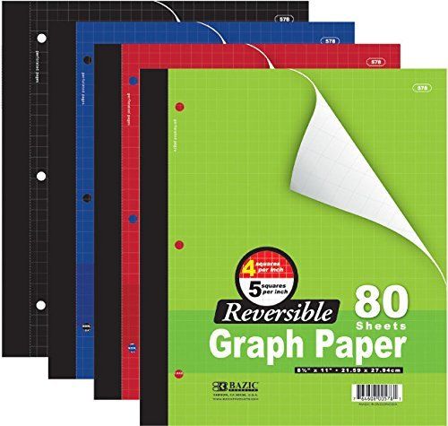 Reversible graph paper - 80 sheets
