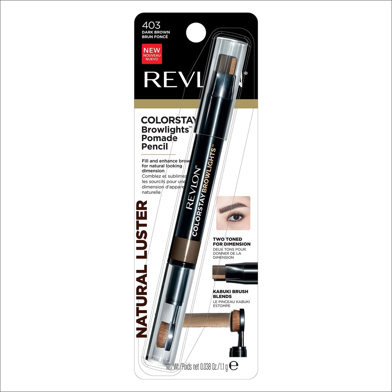 Revlon natural luster pomade pencil