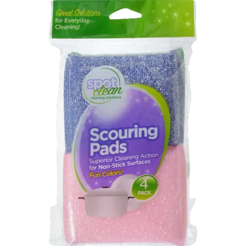 Scourers color pads - 4 ct