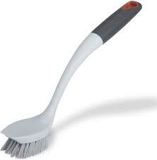 Scrubbing brush with handle