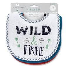 Self closure bibs girl - 4 pack