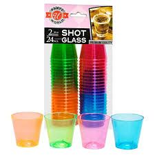 Shot glasses neon - 2oz