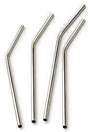 Stainless steel drinking straw - 5pk