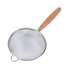 Strainer with wooden handle