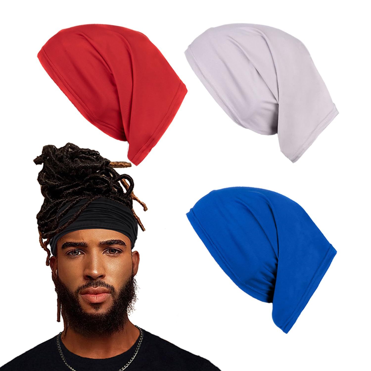 Spandex dreadlocks and braids cap