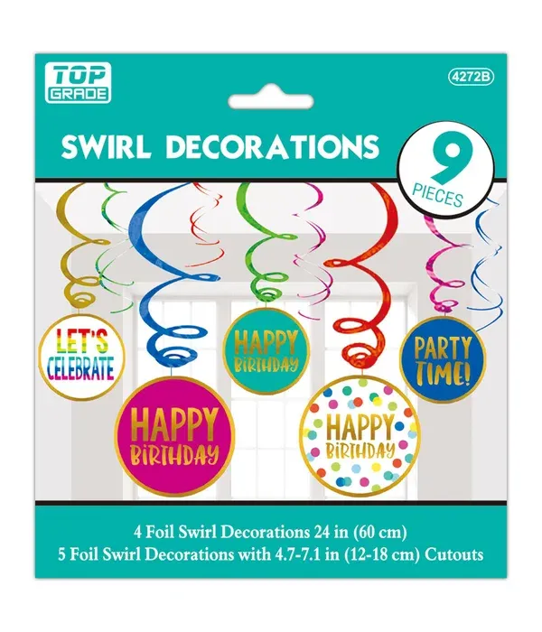 Swirl decoration- 9pc