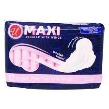 Universal maxi regular with wings - 12 count