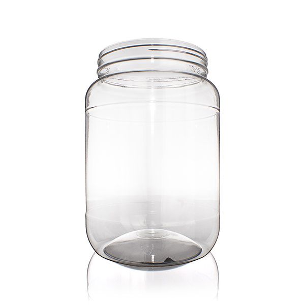 Transparent plastic jar - 2000 ml