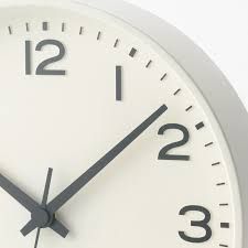 Wall clock - white