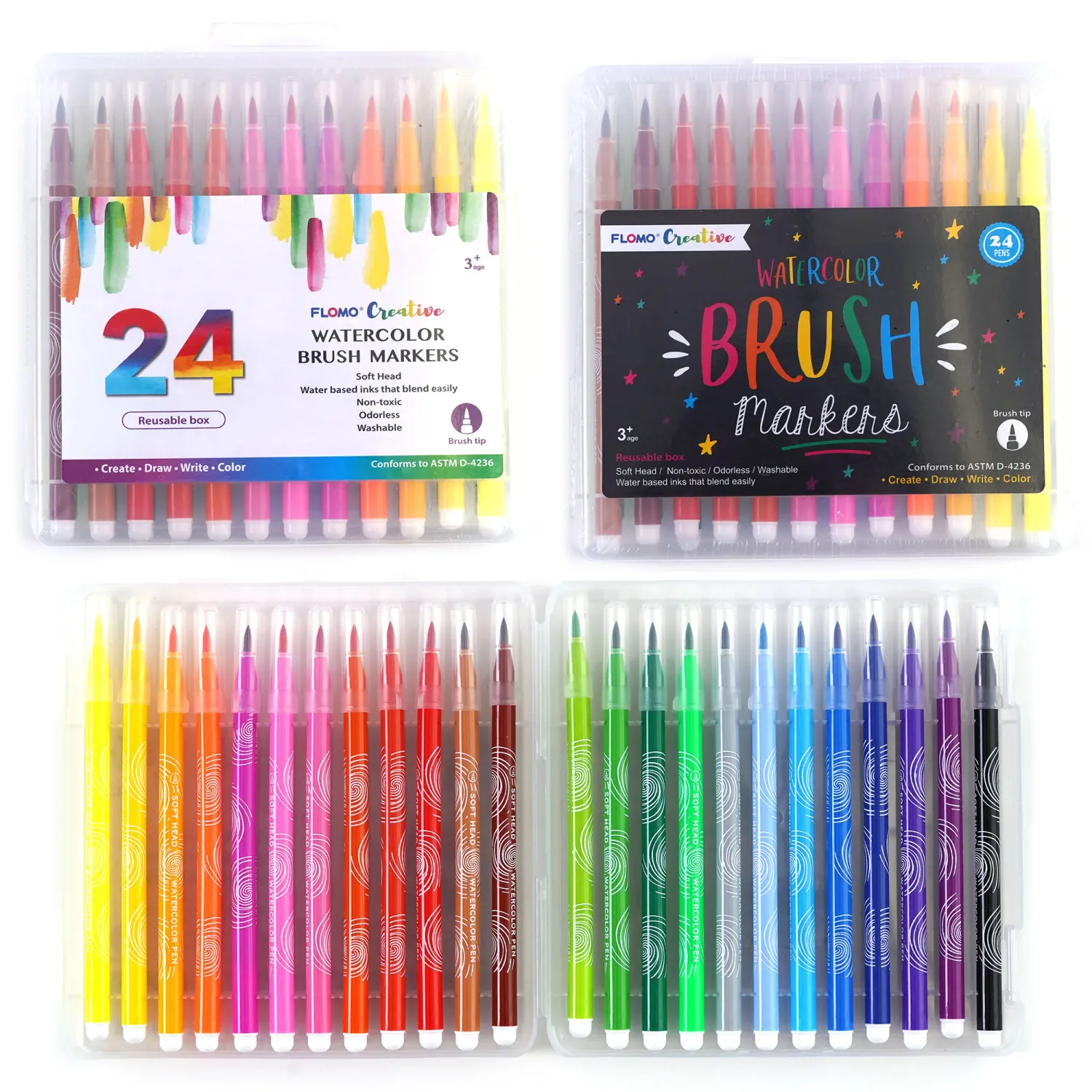 Water color markers- 24 pc
