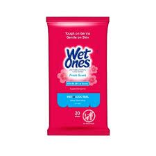 Wet ones wipes - 20 count