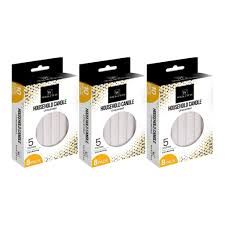 Wick wax household candle - 5inches 8ct