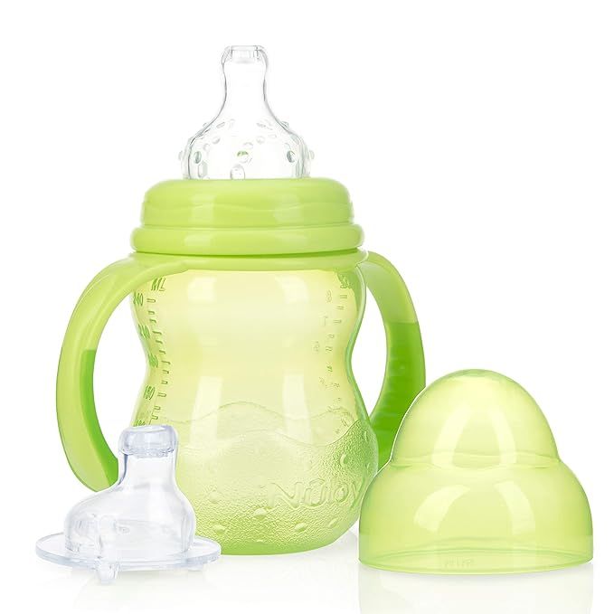 Wide neck bottle with handles