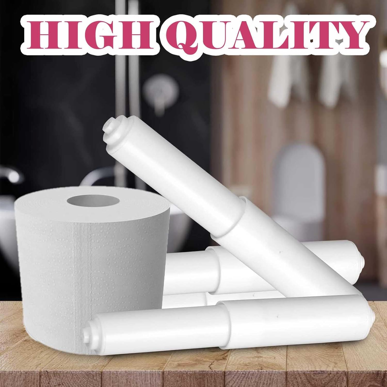 Toilet tissue holder replacement plastic - 2 piece