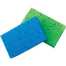 Assorted cellulose sponges - 6 pack