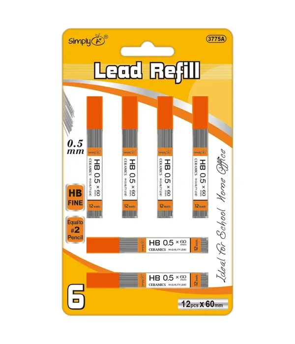 Lead refill - 0.5mm 6pk
