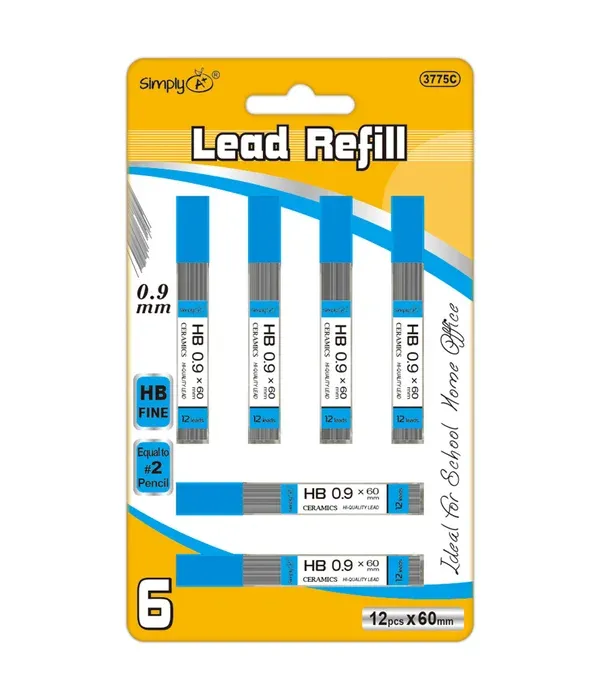 Lead refill - 0.9mm 6pk