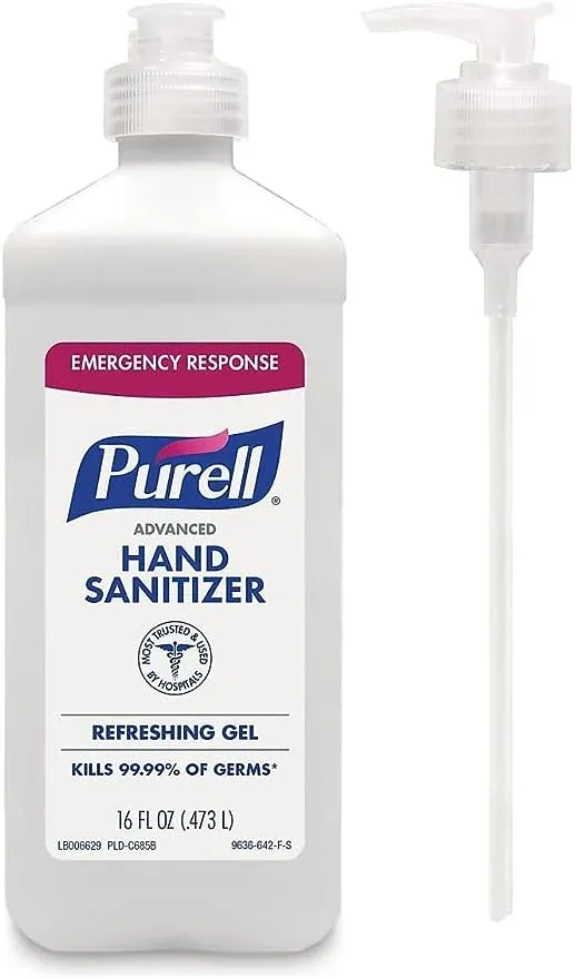 Purell hand sanitizer- 16 fl oz
