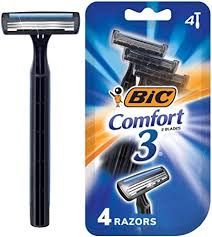 Close comfort triple blade razor men - 4 razors