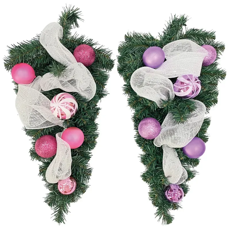 Christmas deco triangle hanging - 24 inch