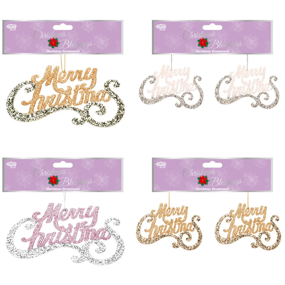 Christmas blessings ornament - 2 count