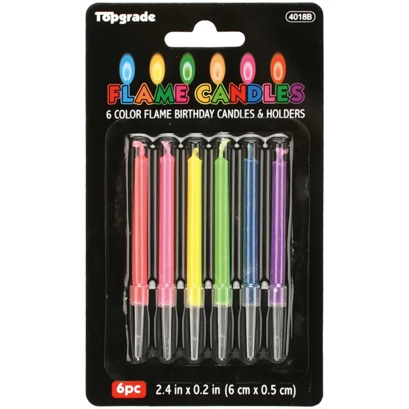 Flame candles - 6 pc