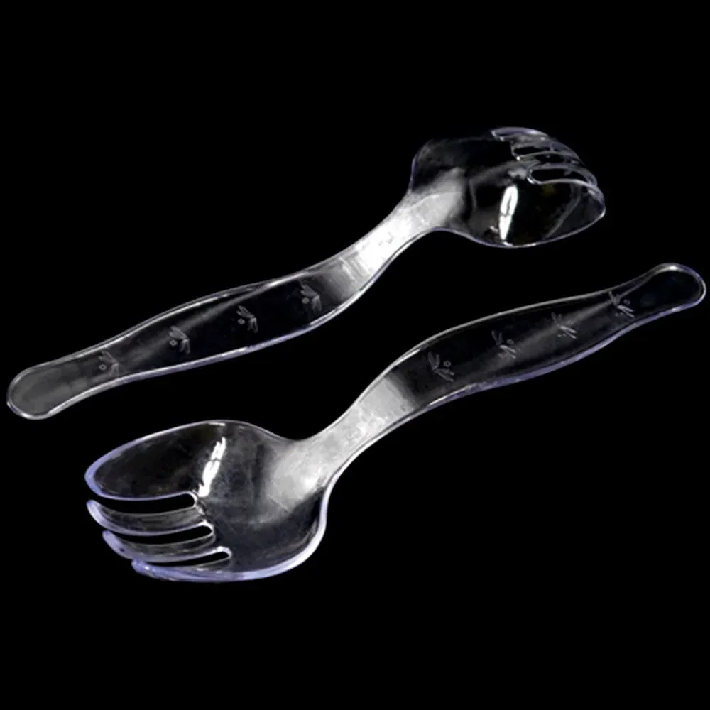 Salad forks - 4 count clear