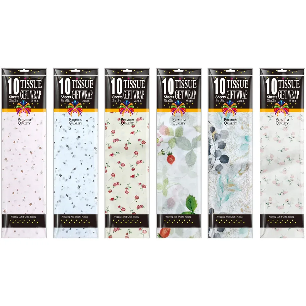 Tissue gift wrap printed paper - 42 sq ft